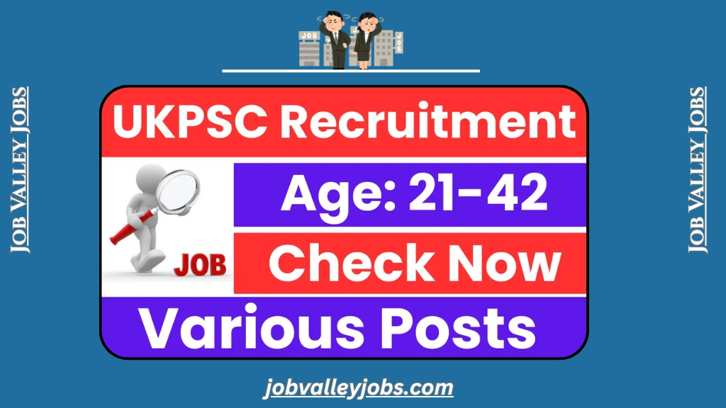 UKPSC PCS Recruitment 2025
